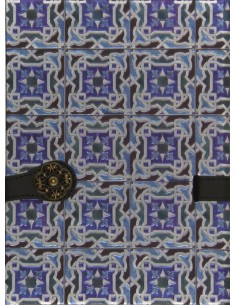 Cuaderno azulejos Portugal azul broche