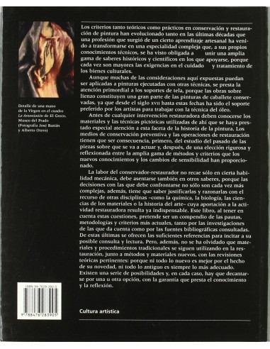 CONSERVACION Y RESTAURACION DE PINTURA SOBRE LIENZO