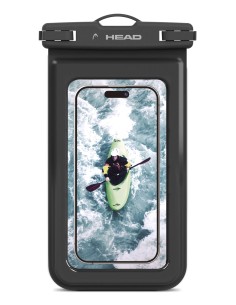 Funda flotante impermeable , bolsa estanca flotante IPX8, móvil hasta 6.8'', universal, negro