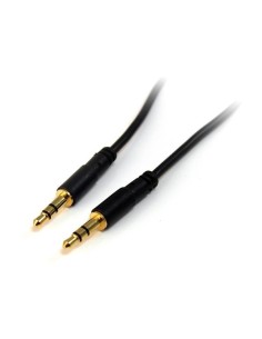 Cable de Audio Estéreo de 3,5mm Delgado de 1,8m - Cable de Audio Minijack Macho a Macho para Smartphone, Tablet o Reproductor MP