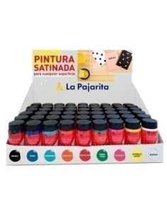 Expositor pintura satinada la pajarita 42 colores