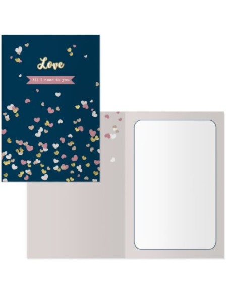 Pack 6 tarjetas felicitacion Modelo Valentin aire