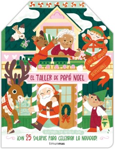 El taller de Papa Noel Libro de Adviento desplegable