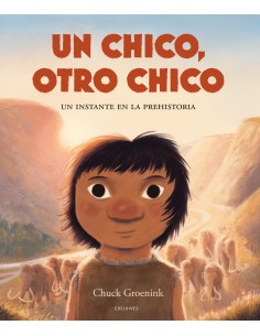 Chico otro chico un un instante en la prehistoria