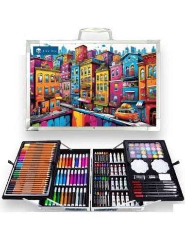 Set aluminio art studio artist houses con 145 piezas