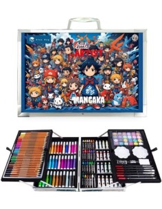 Set aluminio art studio artist manga con 145 piezas