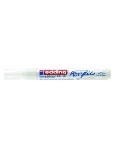 ROTUL.EDDING 5100 ACRYLIC 2-3 mm BLANCO - Pack de 10 unidades