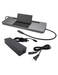 Metal SB-C Ergonomic 4K 3x Display Docking Station with Power Delivery 85 W + Universal Charger 100 W