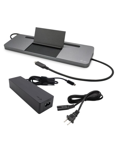 Metal SB-C Ergonomic 4K 3x Display Docking Station with Power Delivery 85 W + Universal Charger 100 W