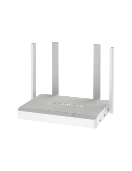 KN-1011 router inalámbrico Gigabit Ethernet Doble banda (2,4 GHz / 5 GHz) Gris, Blanco
