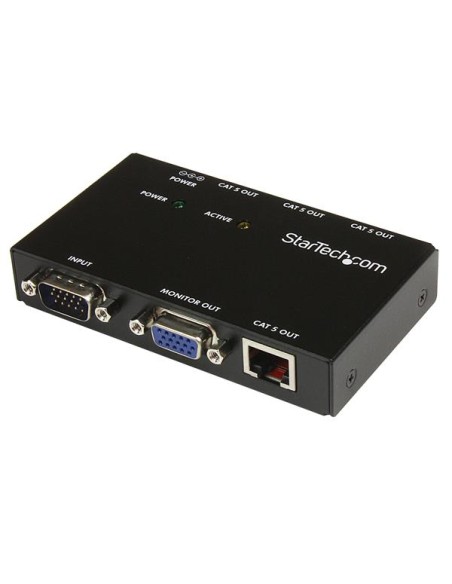 Extensor de vídeo VGA a través de CAT5, con 4 puertos - 150 m
