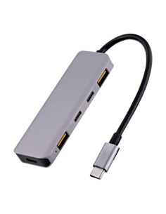 TCHUBUSBC base para portátil y replicador de puertos Alámbrico USB 3.2 Gen 2 (3.1 Gen 2) Type-C Aluminio