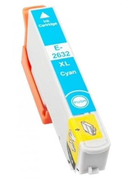 CARTUCHO TINTA COMPATIBLE EPSON T2632 T2612 26XL CIAN