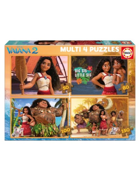 MULTI PUZZLES VAIANA 50 80 100 150 PIEZAS