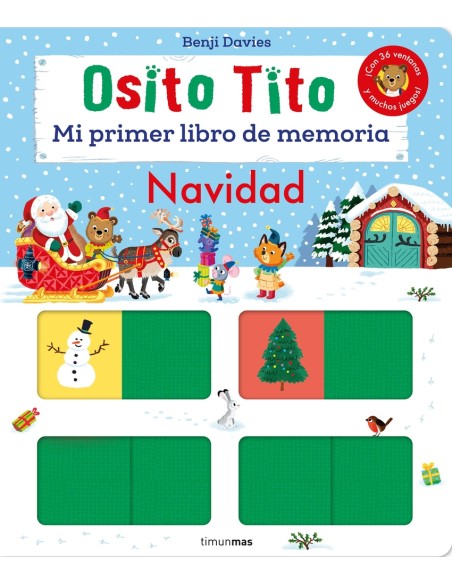 Osito Tito Mi primer libro de memoria Navidad