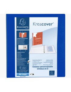 51845BE carpeta Polipropileno (PP) Azul A4