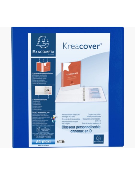 51845BE carpeta Polipropileno (PP) Azul A4