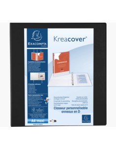 51845NE carpeta de cartón A4 Negro