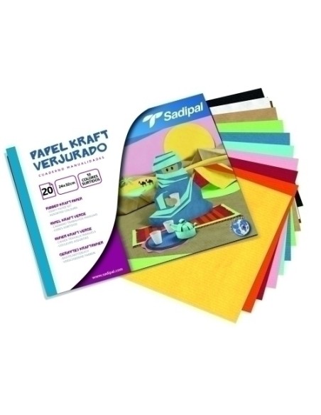 BLOCK SADIPAL MANUAL. 20h. PAP. KRAFT - Pack de 50 unidades