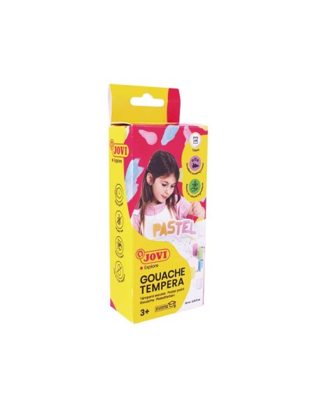 EST. 6 TEMPERA JOVI GOUACHE 15ML+PINCEL PASTEL