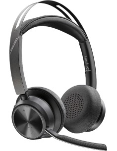 Voyager Focus 2 UC Auriculares Inalámbrico y alámbrico Diadema Oficina/Centro de llamadas USB tipo A Bluetooth Negro