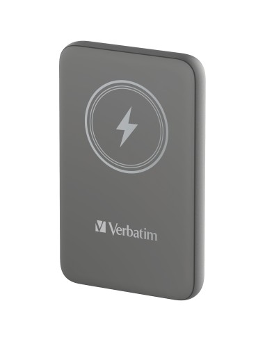 Charge 'n' Go Polímero de litio 10000 mAh Cargador inalámbrico Gris