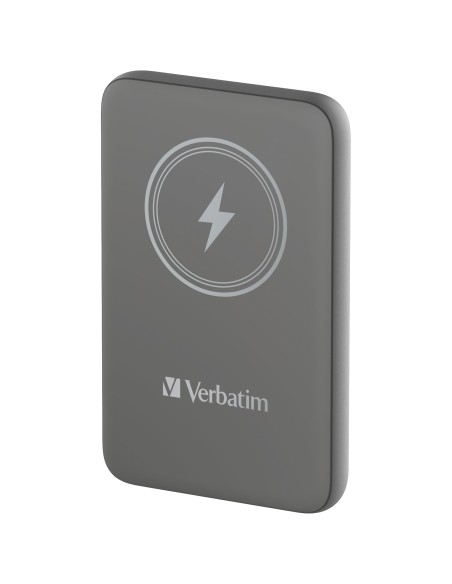 Charge 'n' Go Polímero de litio 10000 mAh Cargador inalámbrico Gris