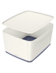 MyBox Bandeja de almacenamiento Rectangular Acrilonitrilo butadieno estireno (ABS) Gris, Blanco