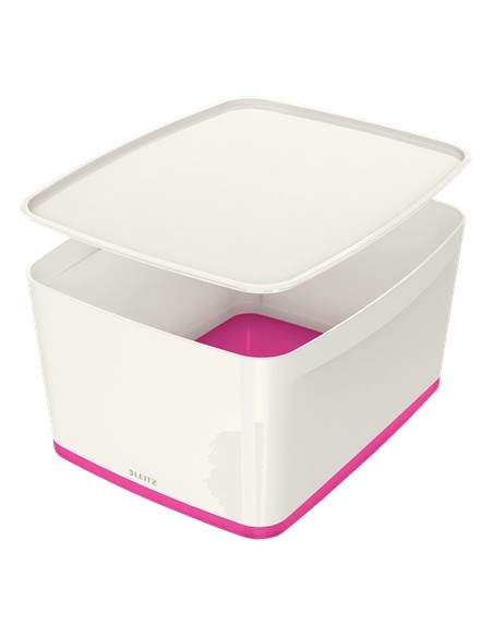 MyBox Bandeja de almacenamiento Rectangular Acrilonitrilo butadieno estireno (ABS) Rosa, Blanco
