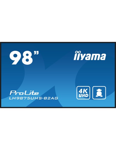 LH9875UHS-B2AG pantalla de señalización Pantalla plana para señalización digital 2,48 m (97.5") LED Wifi 500 cd / m² 4K Ultra HD