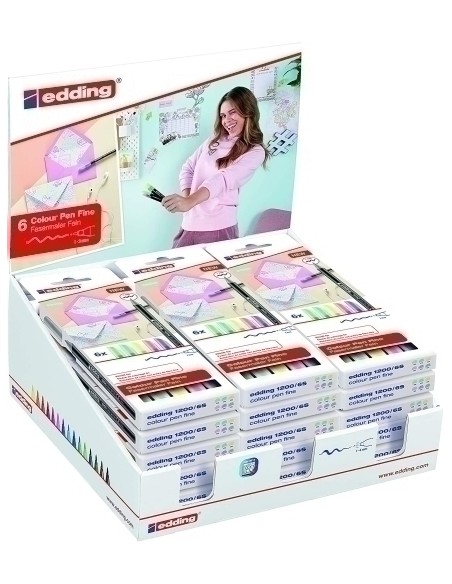 ROTUL.EDDING 1200  PASTEL EST.6 EXP.18