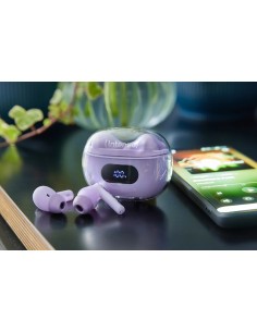 T313AE Auriculares True Wireless Stereo (TWS) Dentro de oído Llamadas/Música/Deporte/Uso diario USB Tipo C Bluetooth Púrpura