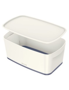 MyBox Bandeja de almacenamiento Rectangular Acrilonitrilo butadieno estireno (ABS) Gris, Blanco