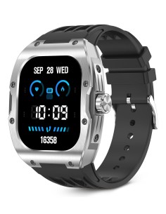 Smartwatch Hero, Pantalla AMOLED 1,95", Aut. 7 días, Modos deporte y salud, Asistentes de voz, IP68, Negro