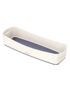MyBox Bandeja de almacenamiento Rectangular ABS sintéticos Gris, Blanco