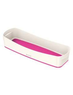 MyBox Bandeja de almacenamiento Rectangular ABS sintéticos Rosa, Blanco