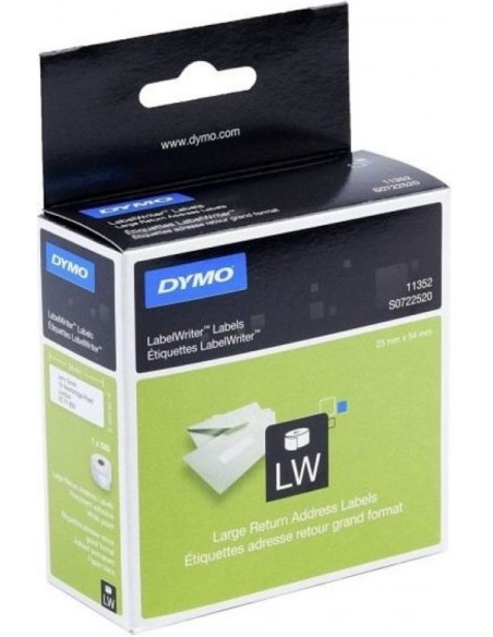 Rollo de etiquetas de direccion de retorno 45x25mm labewriter