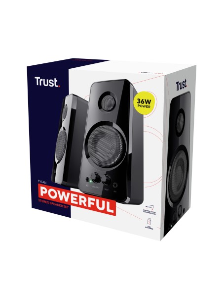 Tytan altavoz Negro Alámbrico 18 W