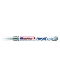 ROTUL.EDDING 5300 ACRYLIC 1-2 mm PLATA - Pack de 10 unidades