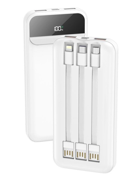 8434847069630 batería externa Polímero de litio 10000 mAh Blanco