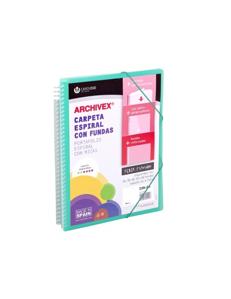 53032054 portafolio para presentaciones 20 bolsillos A4