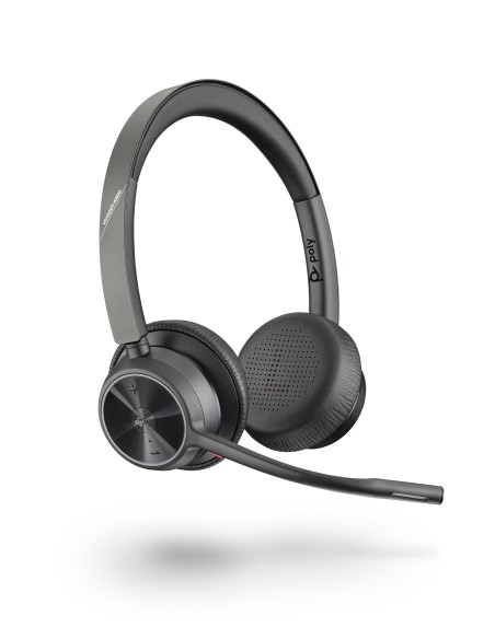 Voyager 4320 UC Auriculares Inalámbrico Diadema Oficina/Centro de llamadas USB tipo A Bluetooth Negro