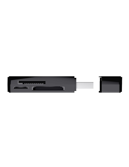 NANGA lector de tarjeta USB 3.2 Gen 1 (3.1 Gen 1) Type-A Negro
