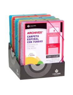 EXPOSIITOR 15 UNIDADES CARPETAS ARCHIVEX-STAR CANGURO (4/20 5/30 3/40 2/50 1/60) CARCHIVO 53038800