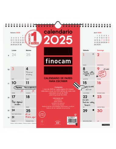 780070025 calendario Pared