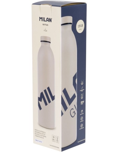 Botella isotermica de acero inoxidable 946 ml coleccion milan gigante 403 color beige
