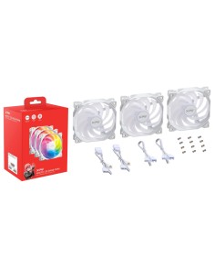 VENTO 120 ARGB PWM Carcasa del ordenador Ventilador 12 cm Blanco 3 pieza(s)