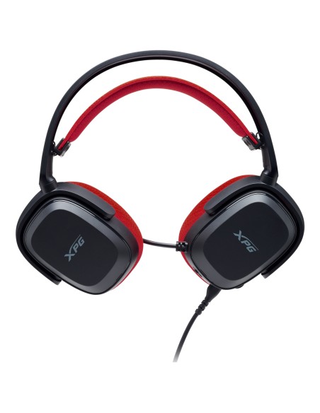 PRECOG STUDIO Auriculares Alámbrico Diadema Juego USB Tipo C Negro, Rojo