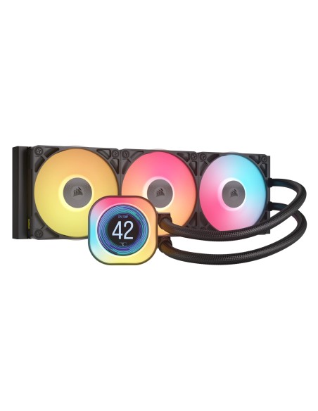 iCUE LINK TITAN 360 RX LCD Procesador Refrigerador de aire 12 cm Negro 1 pieza(s)