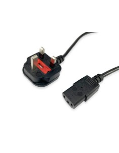 112300 Negro 2 m BS 1363 C13 acoplador